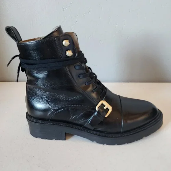 All Saints Combat Boots "LIKE NEW" - Picture 12 of 16